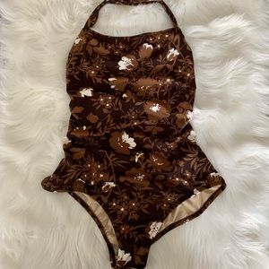 J. Crew Halter One Piece Bathing Suit